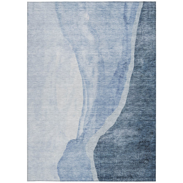 Homeroots 3' Brown And Taupe Abstract Washable Indoor-outdoor Area Rug For Durable, Stylish Spaces 5' X 8' Polyester 580767