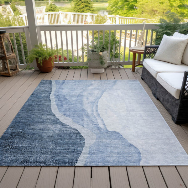 Homeroots 3' Brown And Taupe Abstract Washable Indoor-outdoor Area Rug For Durable, Stylish Spaces 8' X 10' Polyester 580769