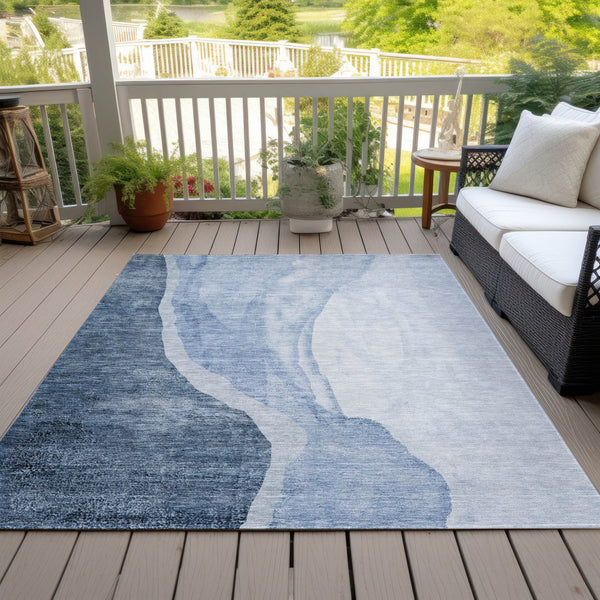 Homeroots 3' Brown And Taupe Abstract Washable Indoor-outdoor Area Rug For Durable, Stylish Spaces 9' X 12' Polyester 580770