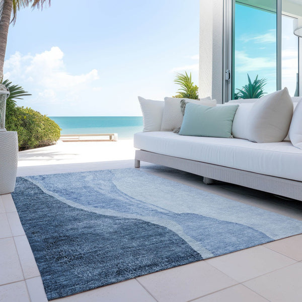 Homeroots 3' Brown And Taupe Abstract Washable Indoor-outdoor Area Rug For Durable, Stylish Spaces 9' X 12' Polyester 580770