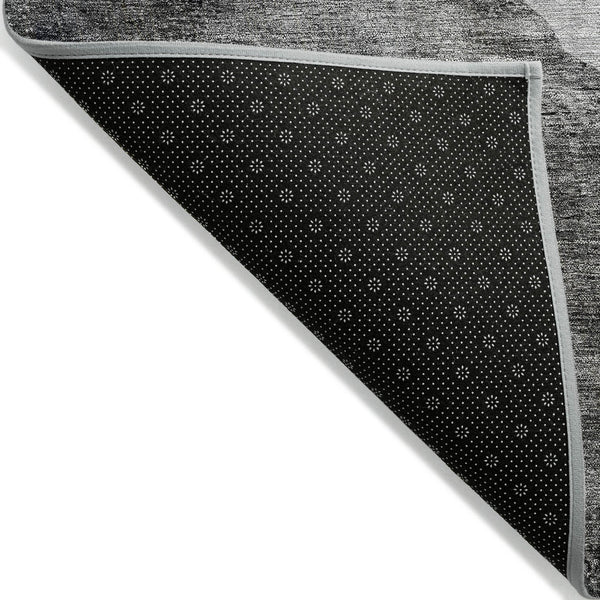 Homeroots 3' Brown And Taupe Abstract Washable Indoor-outdoor Area Rug For Durable, Stylish Spaces 8' X 10' Polyester 580775