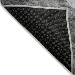 Homeroots 3' Brown And Taupe Abstract Washable Indoor-outdoor Area Rug For Durable, Stylish Spaces 10' X 14' Polyester 580777