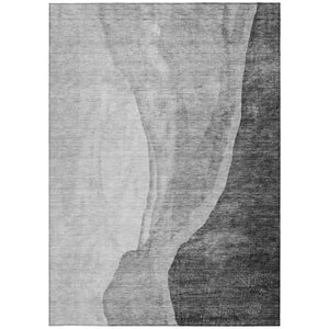 Homeroots 3' Brown And Taupe Abstract Washable Indoor-outdoor Area Rug For Durable, Stylish Spaces 5' X 8' Polyester 580779