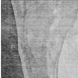 Homeroots 3' Brown And Taupe Abstract Washable Indoor-outdoor Area Rug For Durable, Stylish Spaces 5' X 8' Polyester 580779