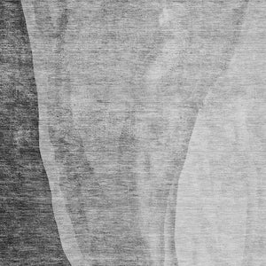 Homeroots 3' Brown And Taupe Abstract Washable Indoor-outdoor Area Rug For Durable, Stylish Spaces 9' X 12' Polyester 580782