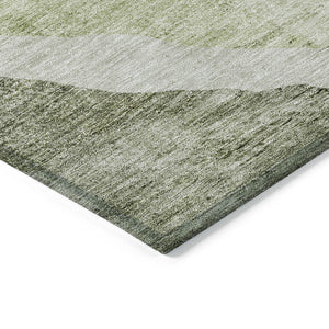 Homeroots 3' Brown And Taupe Abstract Washable Indoor-outdoor Area Rug For Durable, Stylish Spaces 5' X 8' Polyester 580785