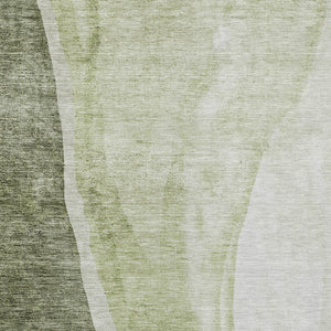 Homeroots 3' Brown And Taupe Abstract Washable Indoor-outdoor Area Rug For Durable, Stylish Spaces 10' X 14' Polyester 580789