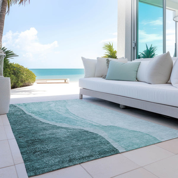 Homeroots 3' Brown And Taupe Abstract Washable Indoor-outdoor Area Rug For Durable, Stylish Spaces 8' X 10' Polyester 580793