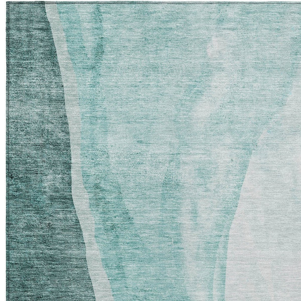 Homeroots 3' Brown And Taupe Abstract Washable Indoor-outdoor Area Rug For Durable, Stylish Spaces 9' X 12' Polyester 580794