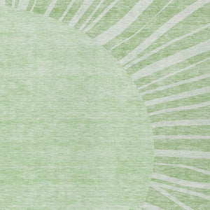 HomeRoots 5' Abstract Green and Mint Indoor Outdoor Area Rug – Stylish, Washable, and Durable for Any Space 5' X 8' 580803