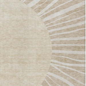 Homeroots 3' Abstract Washable Area Rug In Green And Mint - Perfect For Indoor And Outdoor Spaces! 3' X 5' Polyester 580808