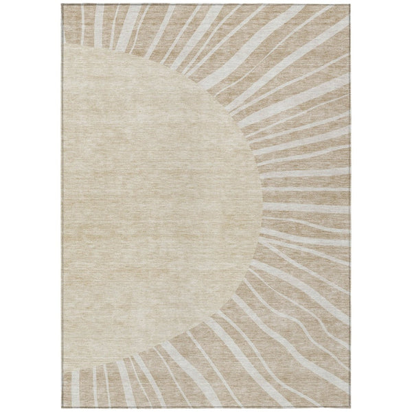 HomeRoots 5' Modern Abstract Washable Indoor Outdoor Area Rug - Durable, Stylish, and Easy to Clean Design 8' X 10' 580811