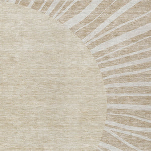 Homeroots 3' Abstract Washable Area Rug In Green And Mint - Perfect For Indoor And Outdoor Spaces! 8' X 10' Polyester 580811