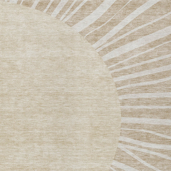 Homeroots 3' Abstract Washable Area Rug In Green And Mint - Perfect For Indoor And Outdoor Spaces! 8' X 10' Polyester 580811