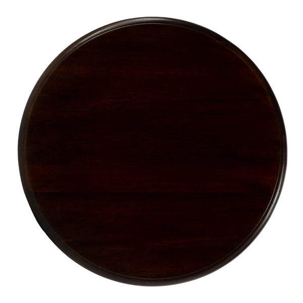 Butler Specialty Tia Traditional Round Wood Pedestal Side Table With Elegant Cabriole Legs - Classic Charm For Any Room Brown Mango Solids 5808140-butler