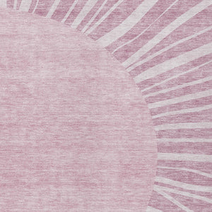 Homeroots 3' Abstract Washable Area Rug In Green And Mint - Perfect For Indoor And Outdoor Spaces! 5' X 8' Polyester 580815