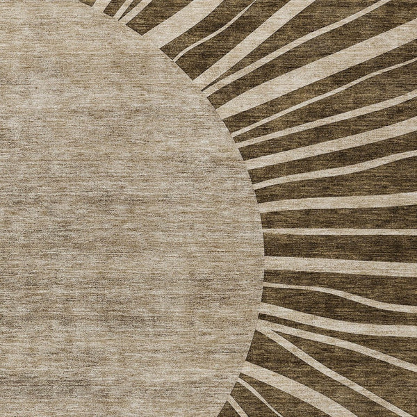 Homeroots 3' Abstract Washable Area Rug In Green And Mint - Perfect For Indoor And Outdoor Spaces! 9' X 12' Polyester 580824