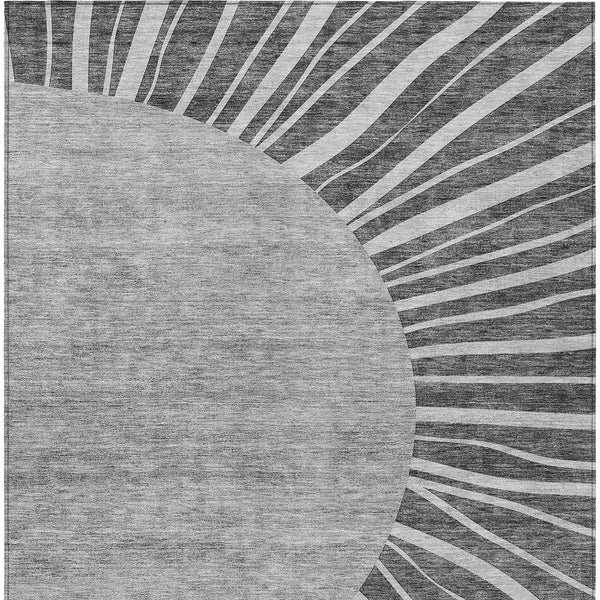 Homeroots 3' Abstract Washable Area Rug In Green And Mint - Perfect For Indoor And Outdoor Spaces! 9' X 12' Polyester 580830