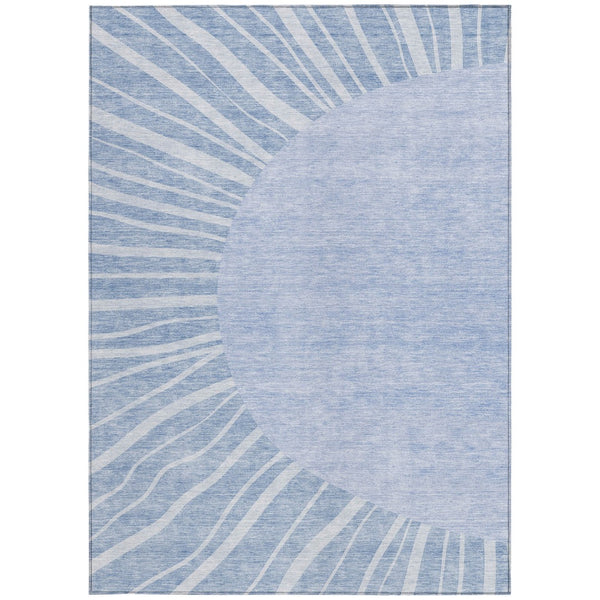 Homeroots 3' Abstract Washable Area Rug In Green And Mint - Perfect For Indoor And Outdoor Spaces! 3' X 5' Polyester 580838