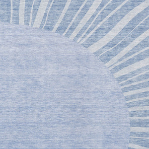 Homeroots 3' Abstract Washable Area Rug In Green And Mint - Perfect For Indoor And Outdoor Spaces! 3' X 5' Polyester 580838