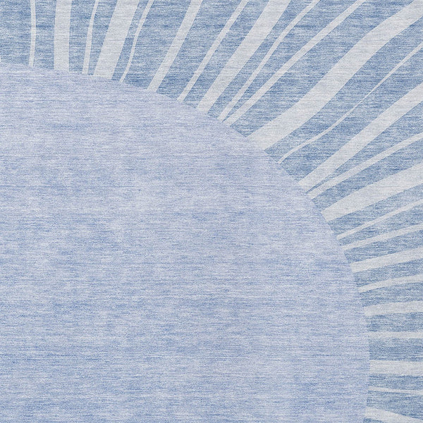 Homeroots 3' Abstract Washable Area Rug In Green And Mint - Perfect For Indoor And Outdoor Spaces! 3' X 5' Polyester 580838