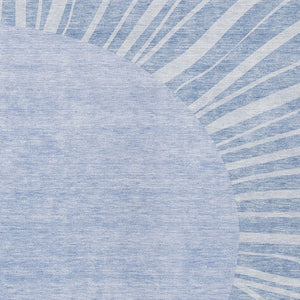 Homeroots 3' Abstract Washable Area Rug In Green And Mint - Perfect For Indoor And Outdoor Spaces! 8' X 10' Polyester 580841