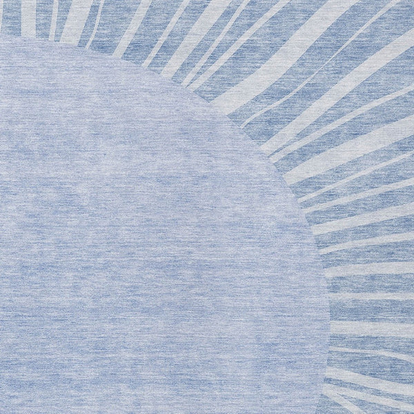 Homeroots 3' Abstract Washable Area Rug In Green And Mint - Perfect For Indoor And Outdoor Spaces! 8' X 10' Polyester 580841