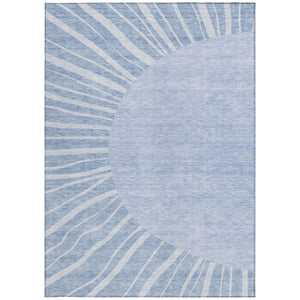 Homeroots 3' Abstract Washable Area Rug In Green And Mint - Perfect For Indoor And Outdoor Spaces! 9' X 12' Polyester 580842
