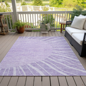 Homeroots 3' Abstract Washable Area Rug In Green And Mint - Perfect For Indoor And Outdoor Spaces! 9' X 12' Polyester 580848