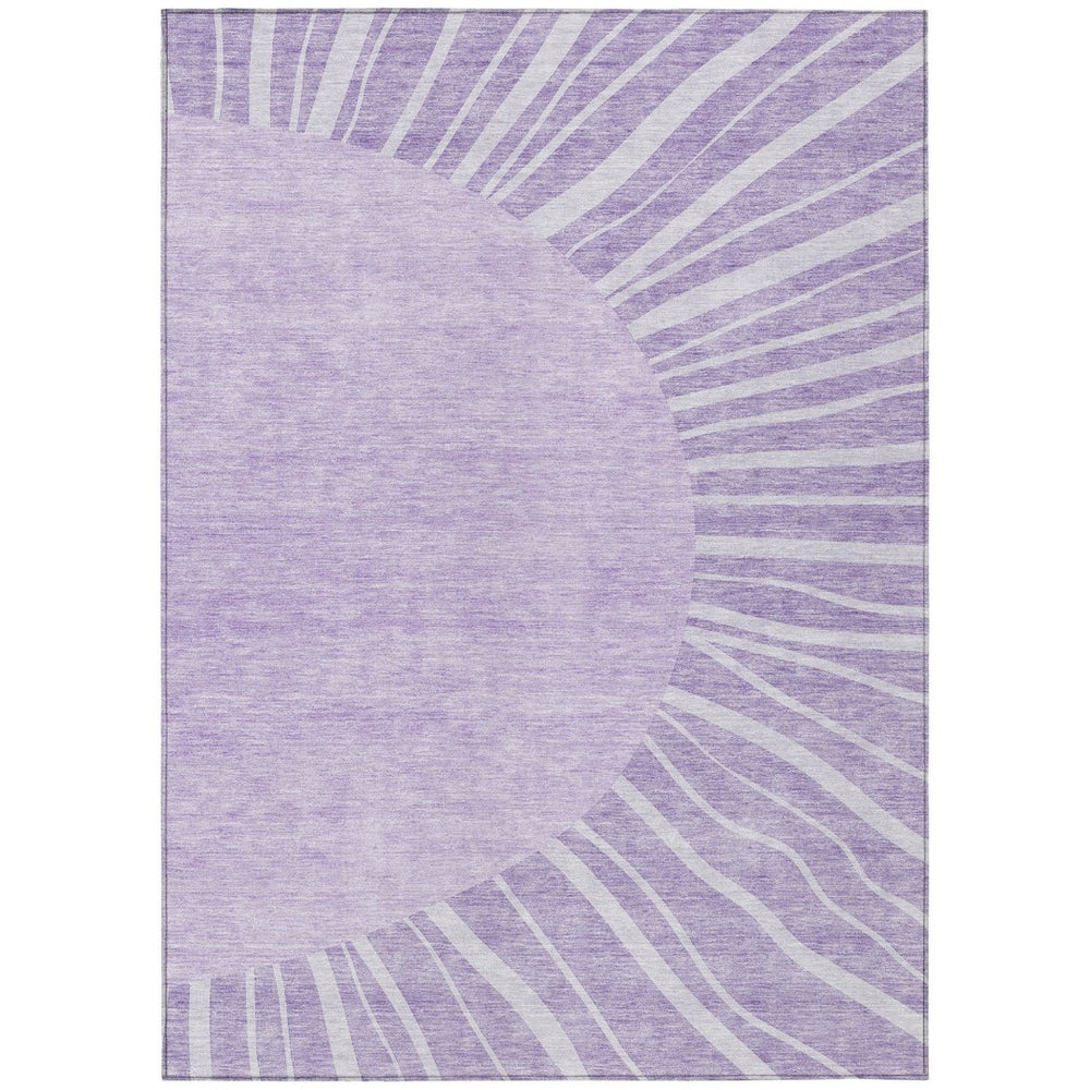 HomeRoots 9' Abstract Lavender and Purple Area Rug – Stylish Washable Design for Indoor and Outdoor Spaces 9' X 12' 580848