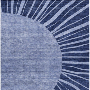 Homeroots 3' Abstract Washable Area Rug In Green And Mint - Perfect For Indoor And Outdoor Spaces! 3' X 5' Polyester 580850