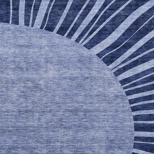 Homeroots 3' Abstract Washable Area Rug In Green And Mint - Perfect For Indoor And Outdoor Spaces! 3' X 5' Polyester 580850