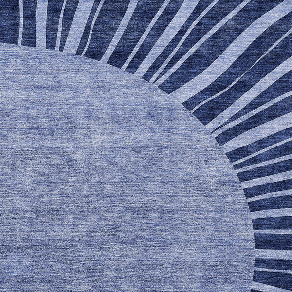 Homeroots 3' Abstract Washable Area Rug In Green And Mint - Perfect For Indoor And Outdoor Spaces! 3' X 5' Polyester 580850