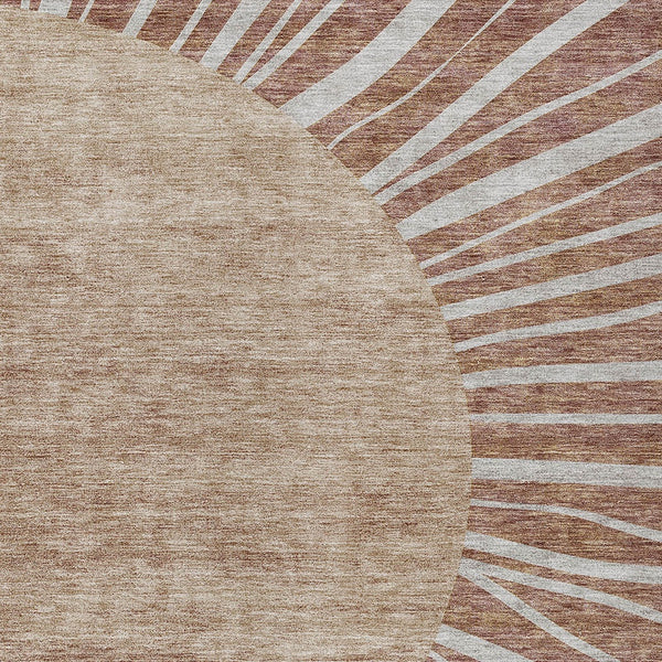 Homeroots 3' Abstract Washable Area Rug In Green And Mint - Perfect For Indoor And Outdoor Spaces! 3' X 5' Polyester 580862