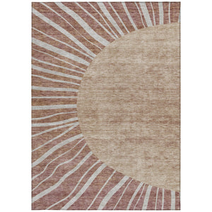 Homeroots 3' Abstract Washable Area Rug In Green And Mint - Perfect For Indoor And Outdoor Spaces! 9' X 12' Polyester 580866