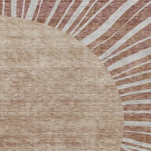 Homeroots 3' Abstract Washable Area Rug In Green And Mint - Perfect For Indoor And Outdoor Spaces! 9' X 12' Polyester 580866