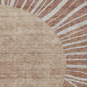 Homeroots 3' Abstract Washable Area Rug In Green And Mint - Perfect For Indoor And Outdoor Spaces! 10' X 14' Polyester 580867