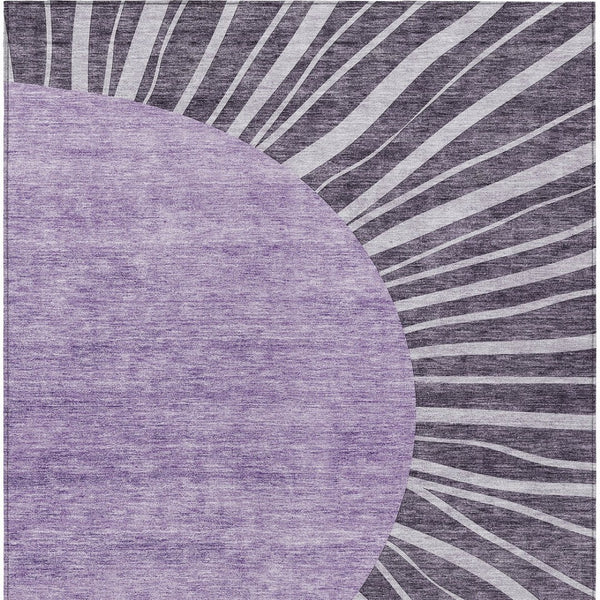 Homeroots 3' Abstract Washable Area Rug In Green And Mint - Perfect For Indoor And Outdoor Spaces! 5' X 8' Polyester 580869