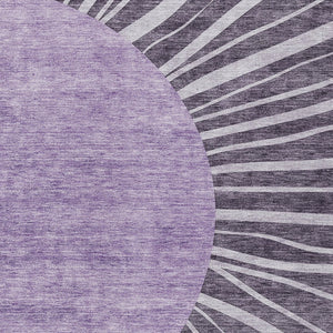 Homeroots 3' Abstract Washable Area Rug In Green And Mint - Perfect For Indoor And Outdoor Spaces! 5' X 8' Polyester 580869