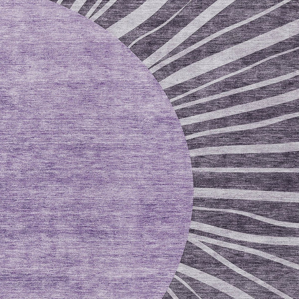 Homeroots 3' Abstract Washable Area Rug In Green And Mint - Perfect For Indoor And Outdoor Spaces! 5' X 8' Polyester 580869