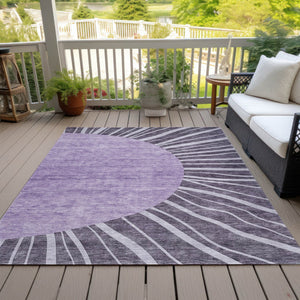 Homeroots 3' Abstract Washable Area Rug In Green And Mint - Perfect For Indoor And Outdoor Spaces! 9' X 12' Polyester 580872
