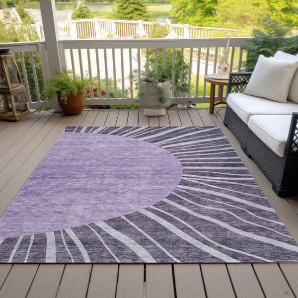 Homeroots 3' Abstract Washable Area Rug In Green And Mint - Perfect For Indoor And Outdoor Spaces! 9' X 12' Polyester 580872