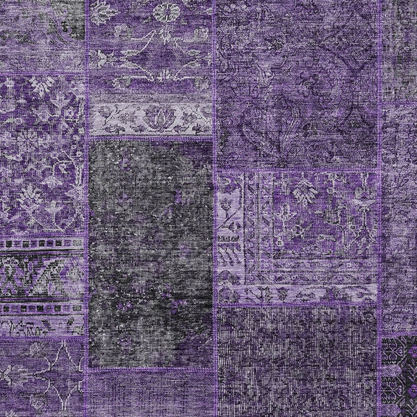 Homeroots 3' Stylish Brown Gray Charcoal Patchwork Washable Area Rug For Indoor And Outdoor Spaces 10' X 14' Polyester 580891