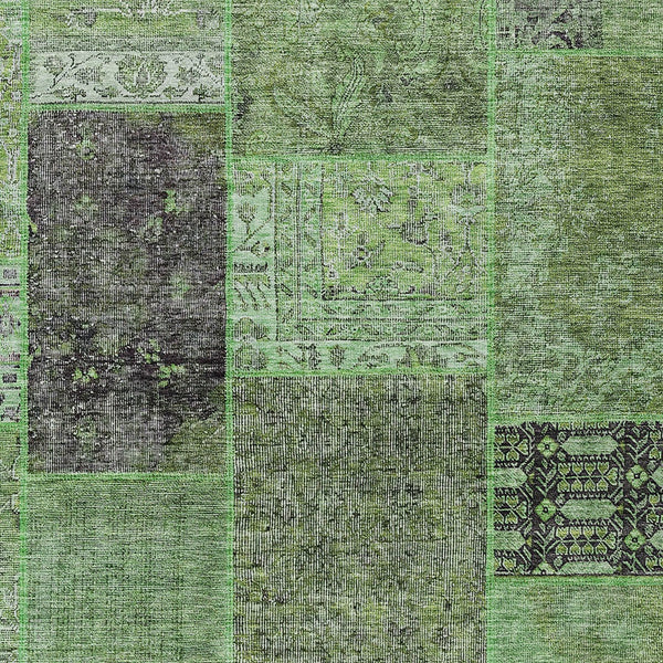 Homeroots 3' Stylish Brown Gray Charcoal Patchwork Washable Area Rug For Indoor And Outdoor Spaces 3' X 5' Polyester 580892