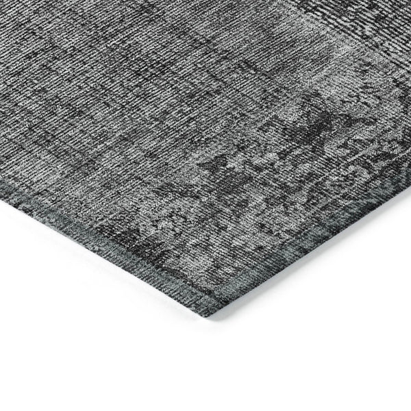 Homeroots 3' Stylish Brown Gray Charcoal Patchwork Washable Area Rug For Indoor And Outdoor Spaces 5' X 8' Polyester 580899