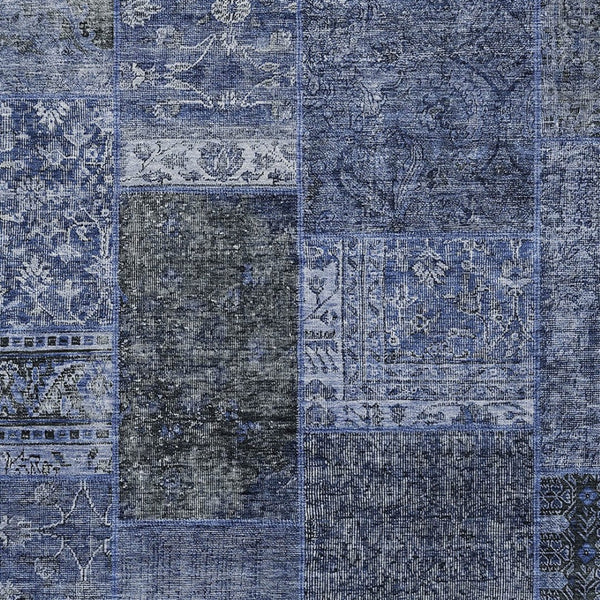 Homeroots 3' Stylish Brown Gray Charcoal Patchwork Washable Area Rug For Indoor And Outdoor Spaces 5' X 8' Polyester 580905