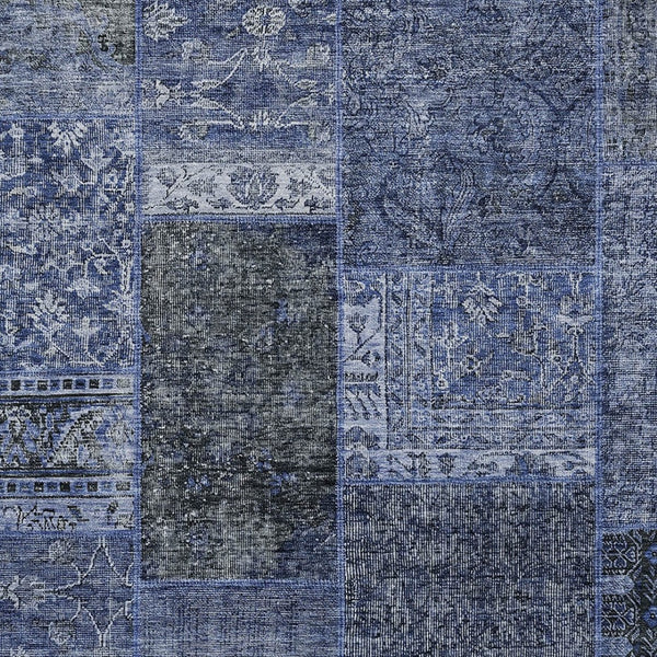 Homeroots 3' Stylish Brown Gray Charcoal Patchwork Washable Area Rug For Indoor And Outdoor Spaces 10' X 14' Polyester 580909