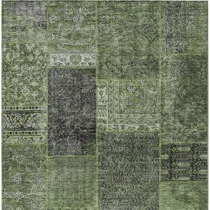 Homeroots 3' Stylish Brown Gray Charcoal Patchwork Washable Area Rug For Indoor And Outdoor Spaces 3' X 5' Polyester 580910