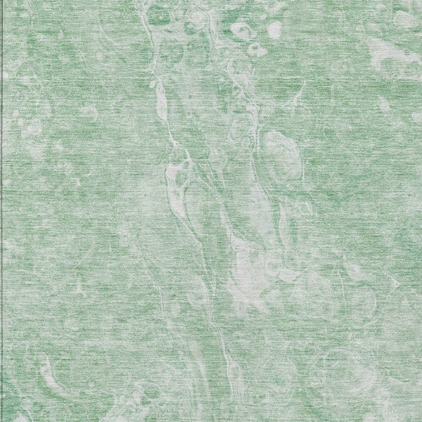 Homeroots 3' Beige Ivory And Artichoke Green Abstract Washable Area Rug For Indoor And Outdoor Spaces 9' X 12' Polyester 580950