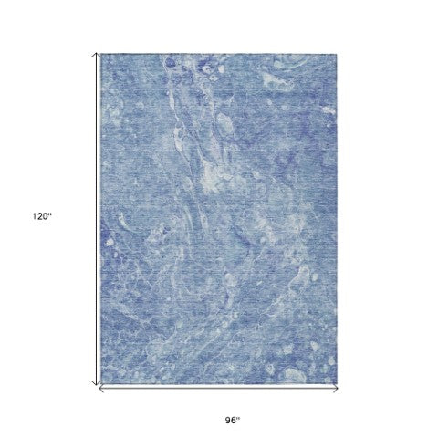 Homeroots 3' Beige Ivory And Artichoke Green Abstract Washable Area Rug For Indoor And Outdoor Spaces 8' X 10' Polyester 580961